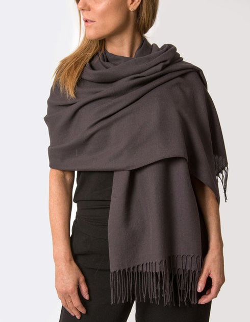 Dark Aubergine Purple Pashmina | Women's Pashminas & Shawls – Scarf ...