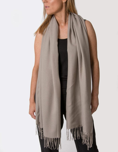 Taupe Pashmina | Brown Pashminas & Shawls | Scarf Room – Scarf Room ...