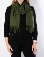 Army Green Pashmina Shawl Wrap Scarf