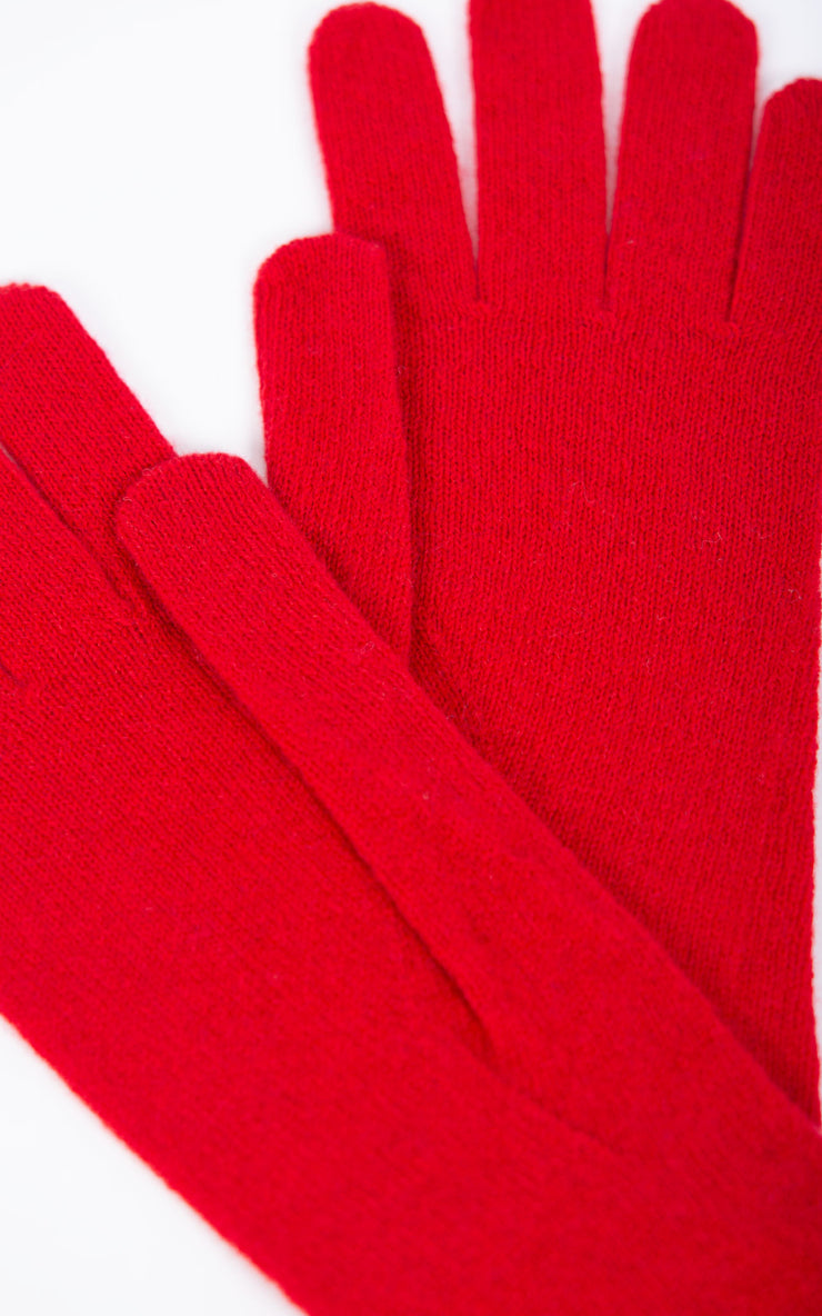 Cashmere Gloves | Red