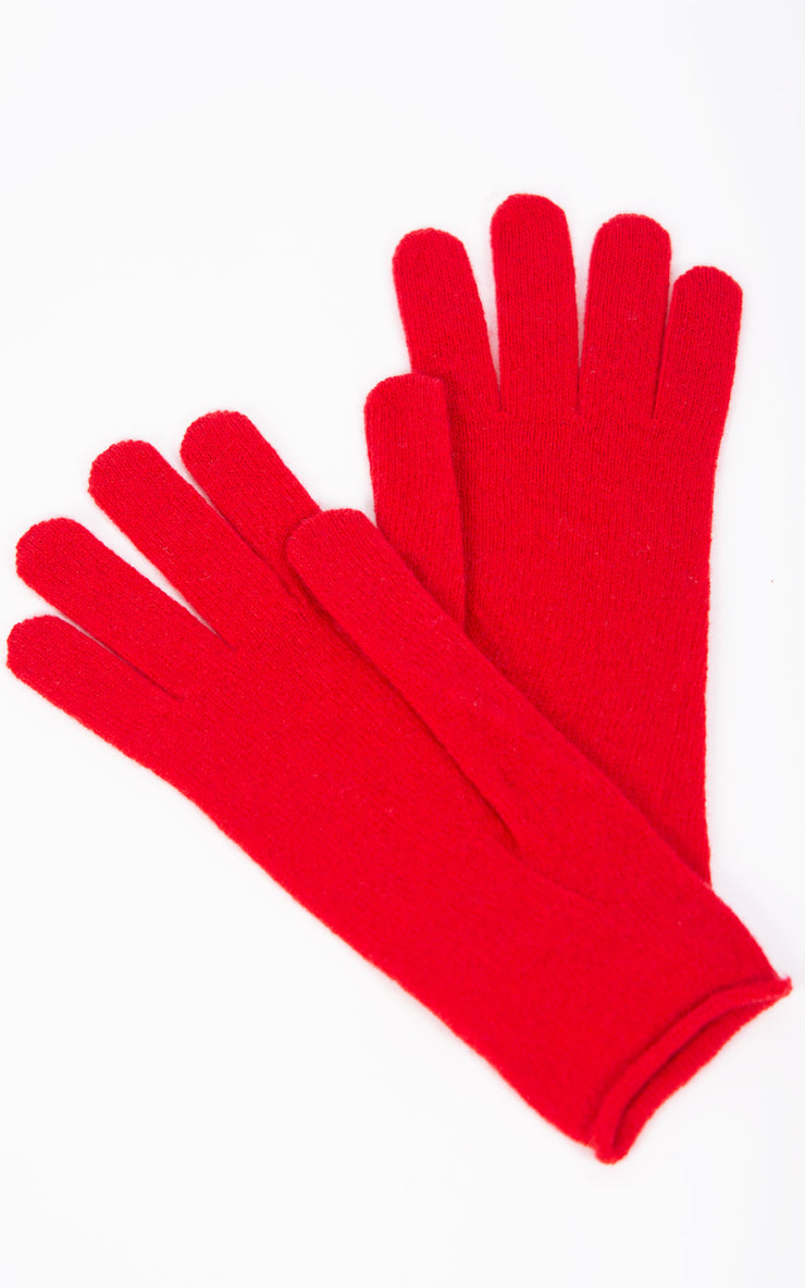 Cashmere Gloves | Red