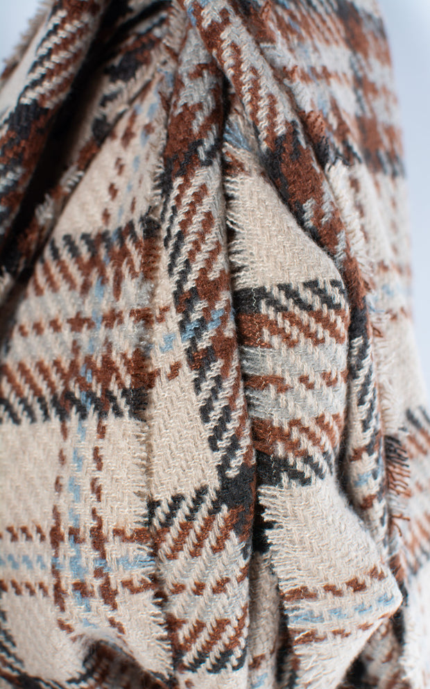 Check Scarf | Mocha