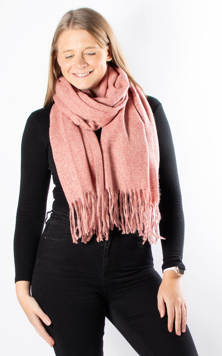 Cosy Winter Scarf | Dusky Pink