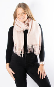 Cosy Winter Scarf | Pale Pink