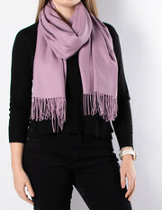 Mauve Pashmina Shawl Wrap Scarf