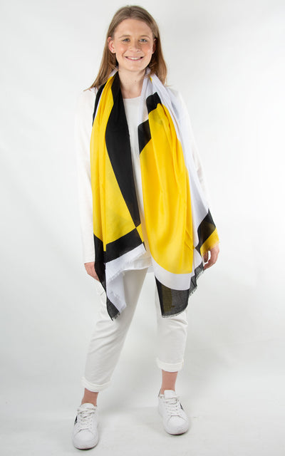 Scarf | Double Circle | Yellow