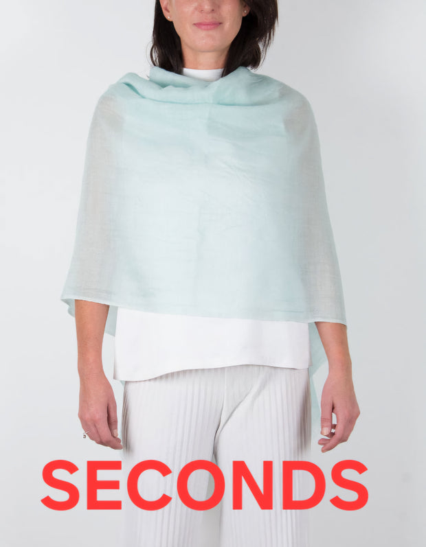 Mint Green Wedding Shawl - SECONDS