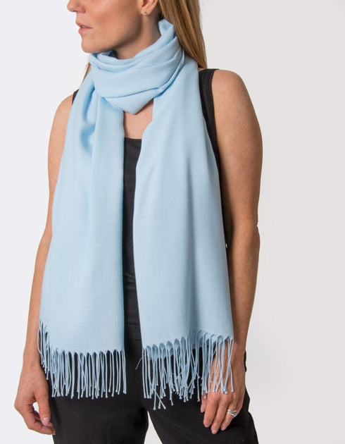 Baby Blue Pashmina | Blue Pashminas & Shawls | Scarf Room – Scarf Room ...