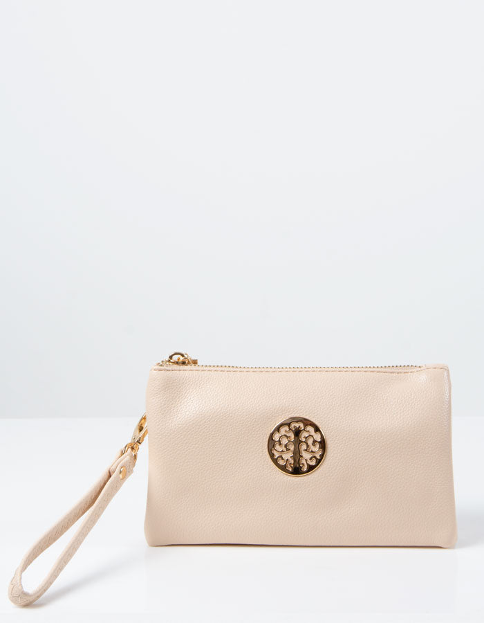 Beige Clutch Bag | Toni