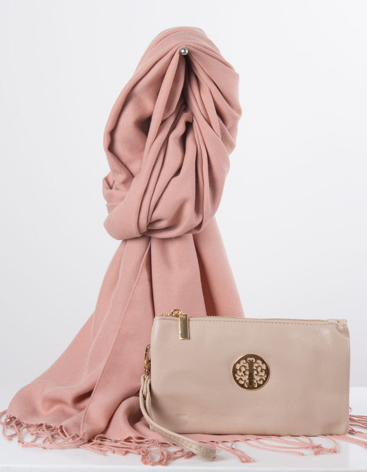 Beige Clutch Bag | Toni