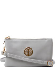 Light Grey Clutch Bag | Toni