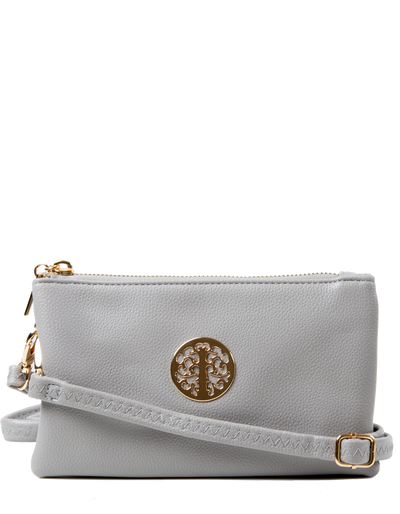 Light Grey Clutch Bag | Toni