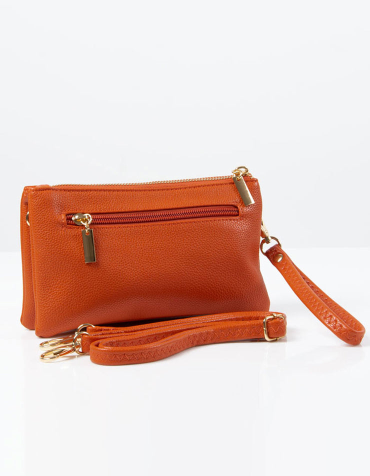 Orange Clutch Bag | Toni