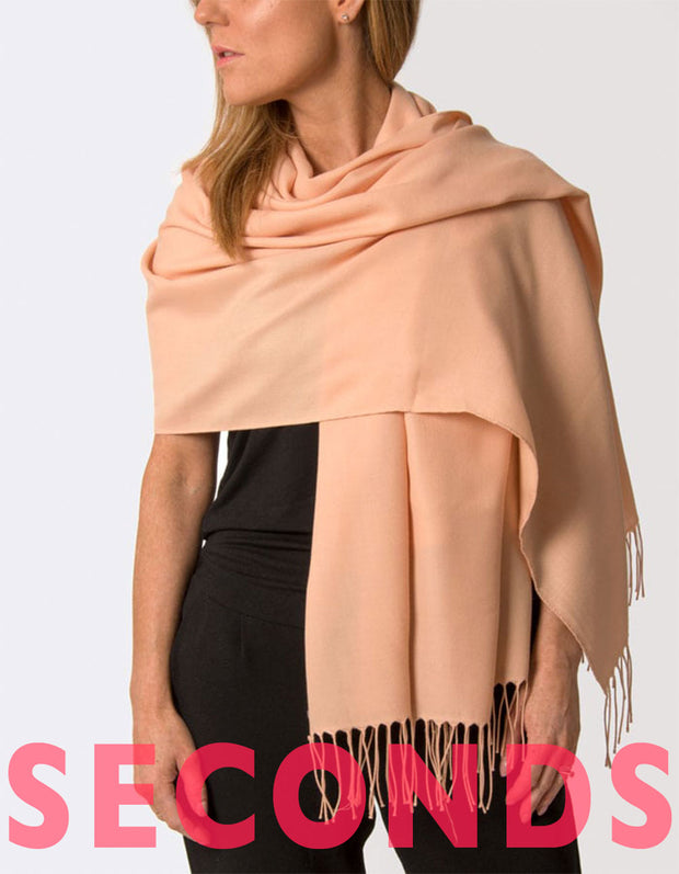 Peach Pink Pashmina | SECONDS