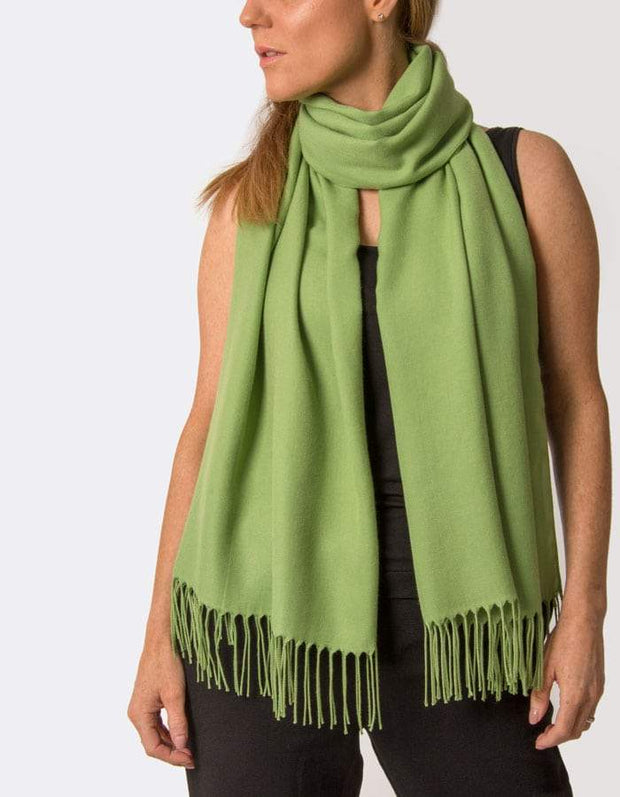 an image showing a pistachio green pashmina