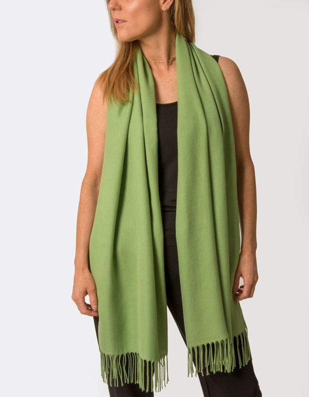 an image showing a pistachio green pashmina