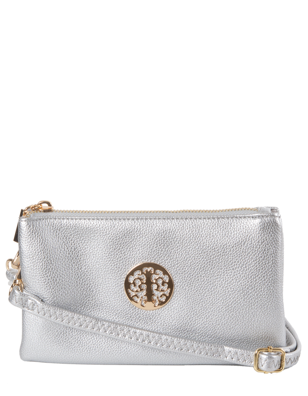 Silver Clutch Bag | Toni