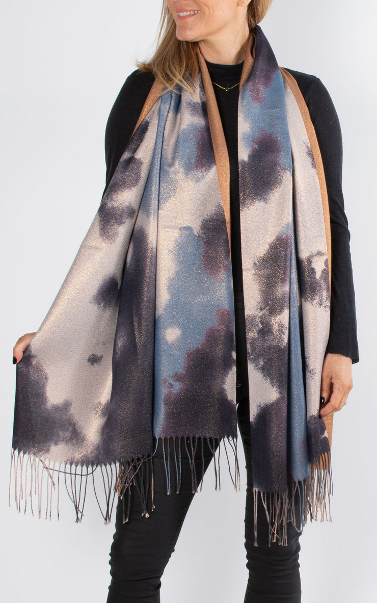 Sparkle Ombre Scarf | Blue