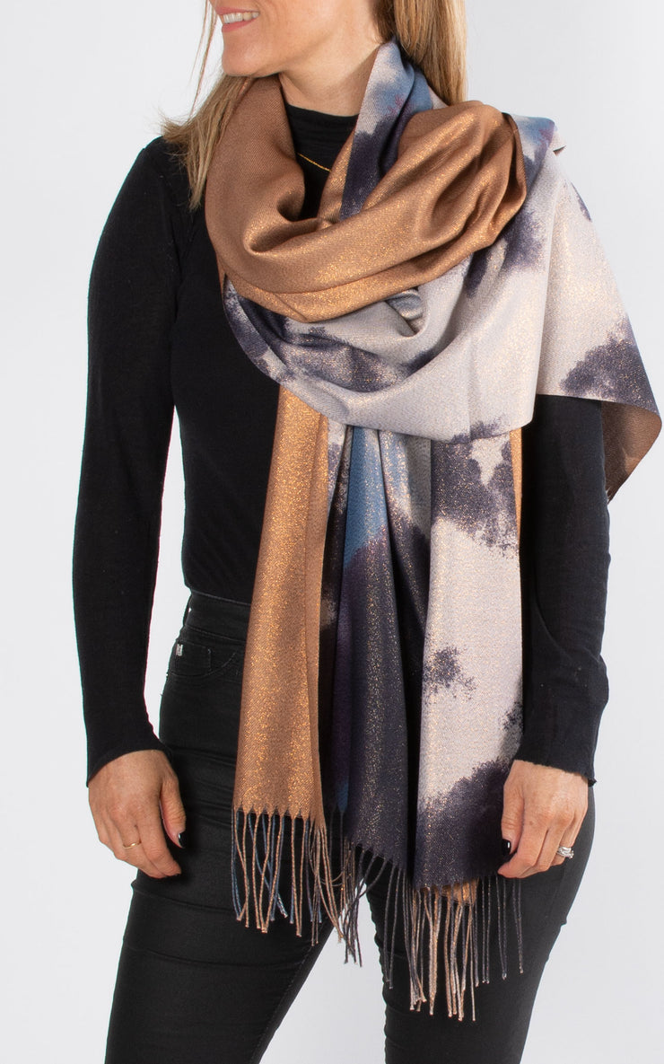 Sparkle Ombre Scarf | Blue