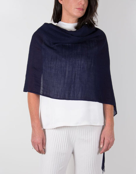 Nanalaff Shawl Navy Blue